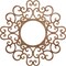Ekena Millwork Reims Wood Fretwork Pierced Ceiling Medallion, Walnut, 28"OD x 10 3/4"ID x 3/8"T CMWP28X28X0375REWA - alternate 1